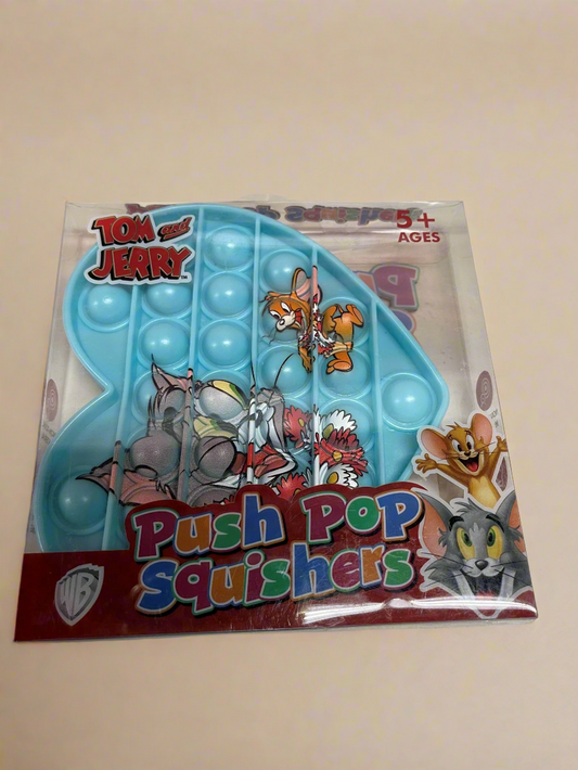 TOM AND JERRY  Push Pop Squishies Squishers Backpack Fidget Toy AQUG HEART