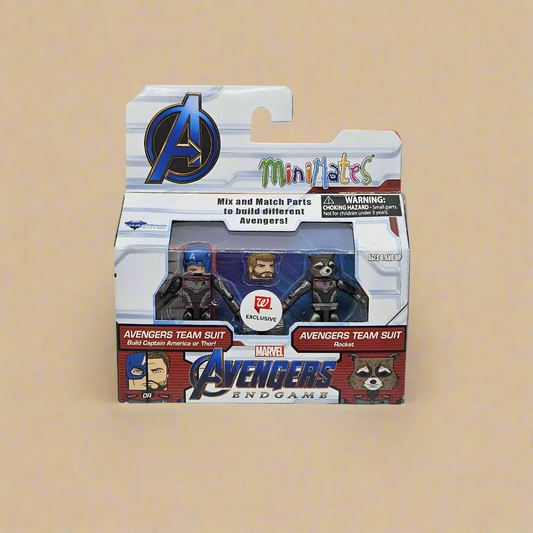 MINIMATES AVENGERS ENDGAME TEAM SUIT CAPTAIN AMERICA & ROCKET