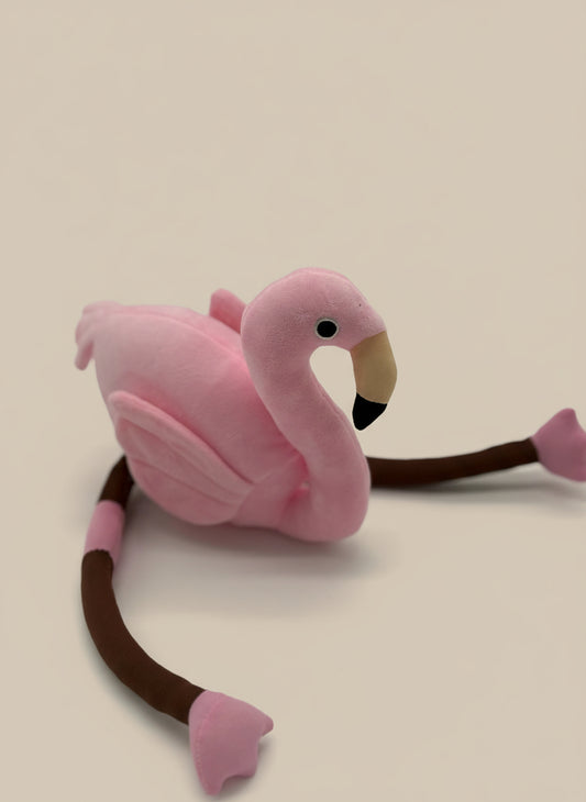 Small Pink Flamingo Plush Toy – 8" to 9" Cute Stuffed Animal Gift