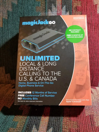 MagicJack GO VoIP Phone Adapter | Portable Home & On-The-Go Digital Phone Service