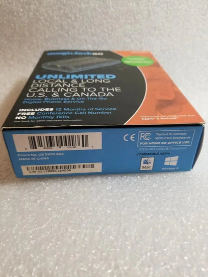 MagicJack GO VoIP Phone Adapter | Portable Home & On-The-Go Digital Phone Service
