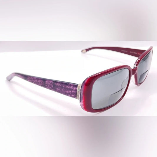 Carmen Marc Valvo Selena Purple Burgundy Oval Sunglasses Frames Only