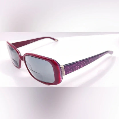 Carmen Marc Valvo Selena Purple Burgundy Oval Sunglasses Frames Only