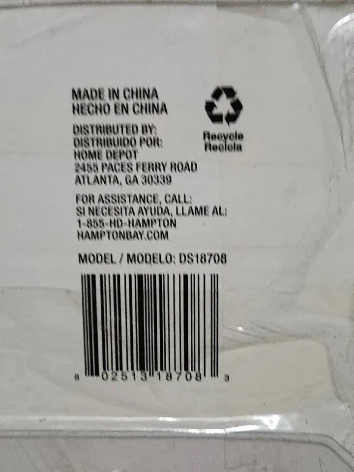 Hampton Bay Mix And Match 14 In Silver Accent Lamp- Set Of 2- NEW
