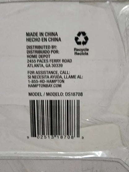 Hampton Bay Mix And Match 14 In Silver Accent Lamp- Set Of 2- NEW