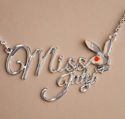 PLAYBOY MISS July w/BIRTH MONTH STONE Necklace jewelry