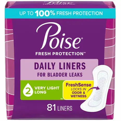 Poise fresh protection pads Daily Liners 81 liners