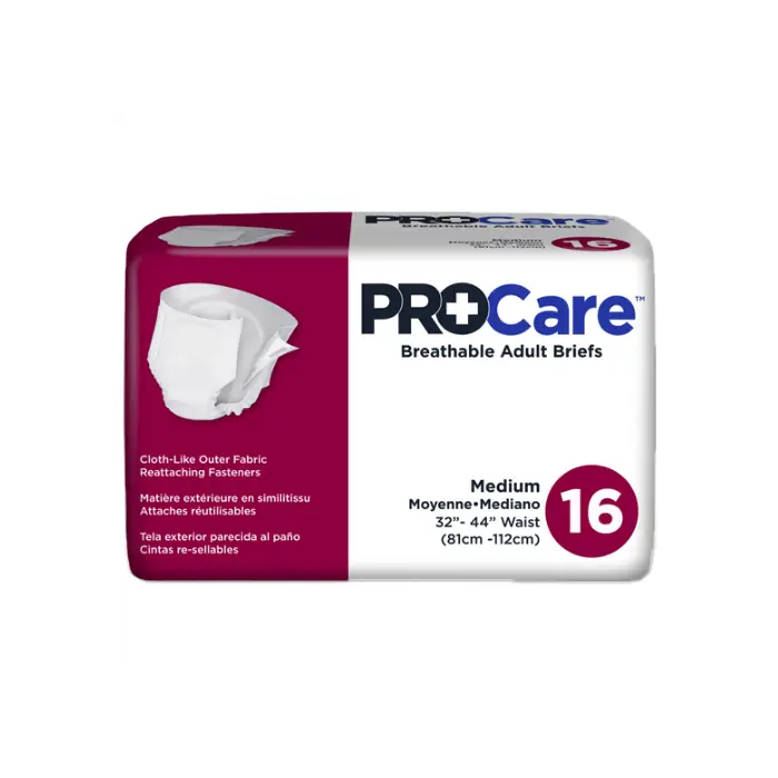 ProCare Breathable Adult Briefs for Incontinence Protection