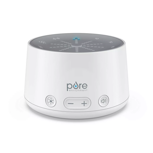 Pure Enrichment Doze Sound Machine and Sleep Light - 6 Soothing Sounds, Relaxing Pulse Light, Auto Sleep Timer, and Built-in USB Charger - All-Natural Sleep and Stress Reliever