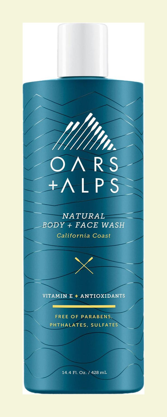 Oars + Alps Natural Body + Face Wash – California Coast – 14.4 oz