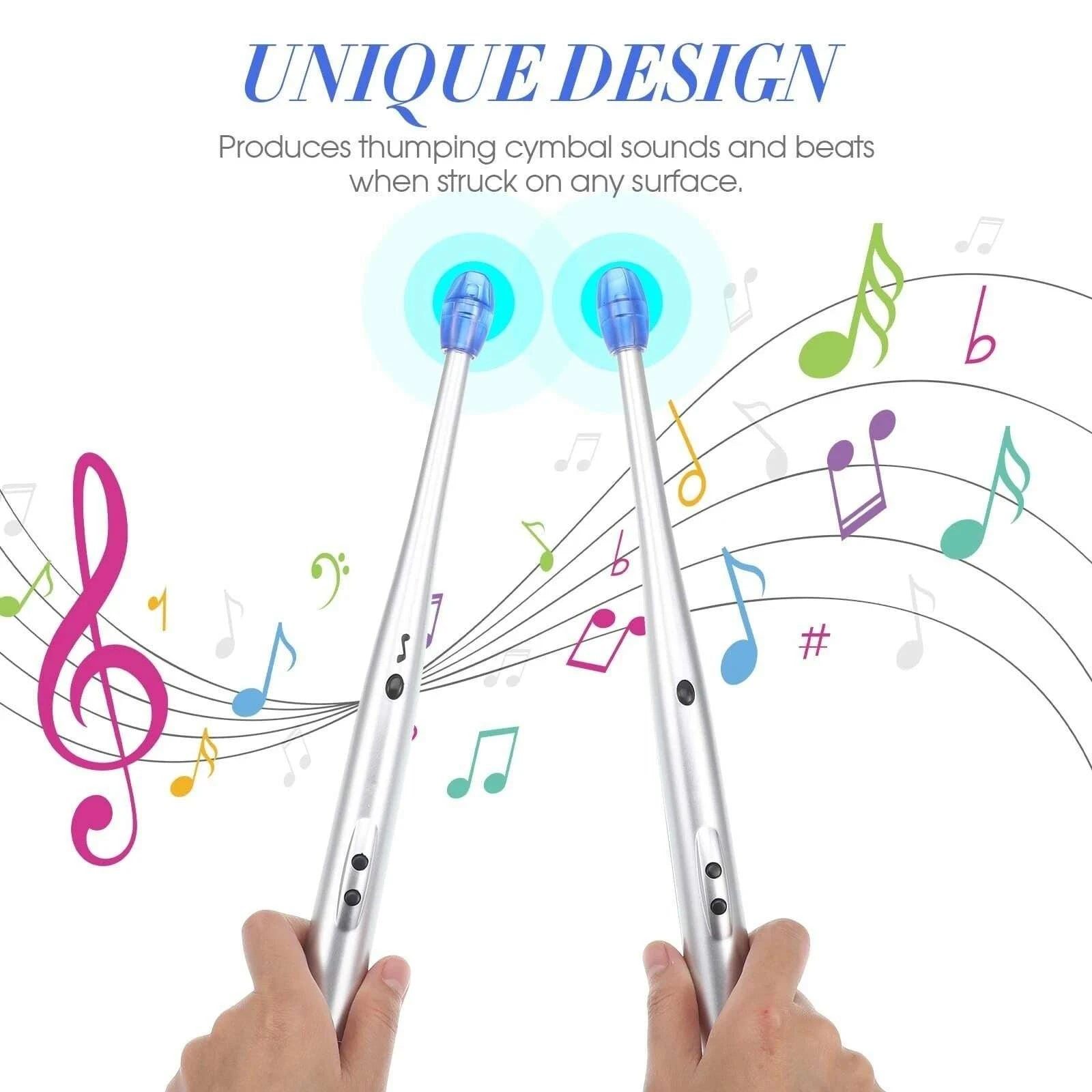 Digital Drumsticks - Motion-Activated Light-Up Drumsticks - COLO