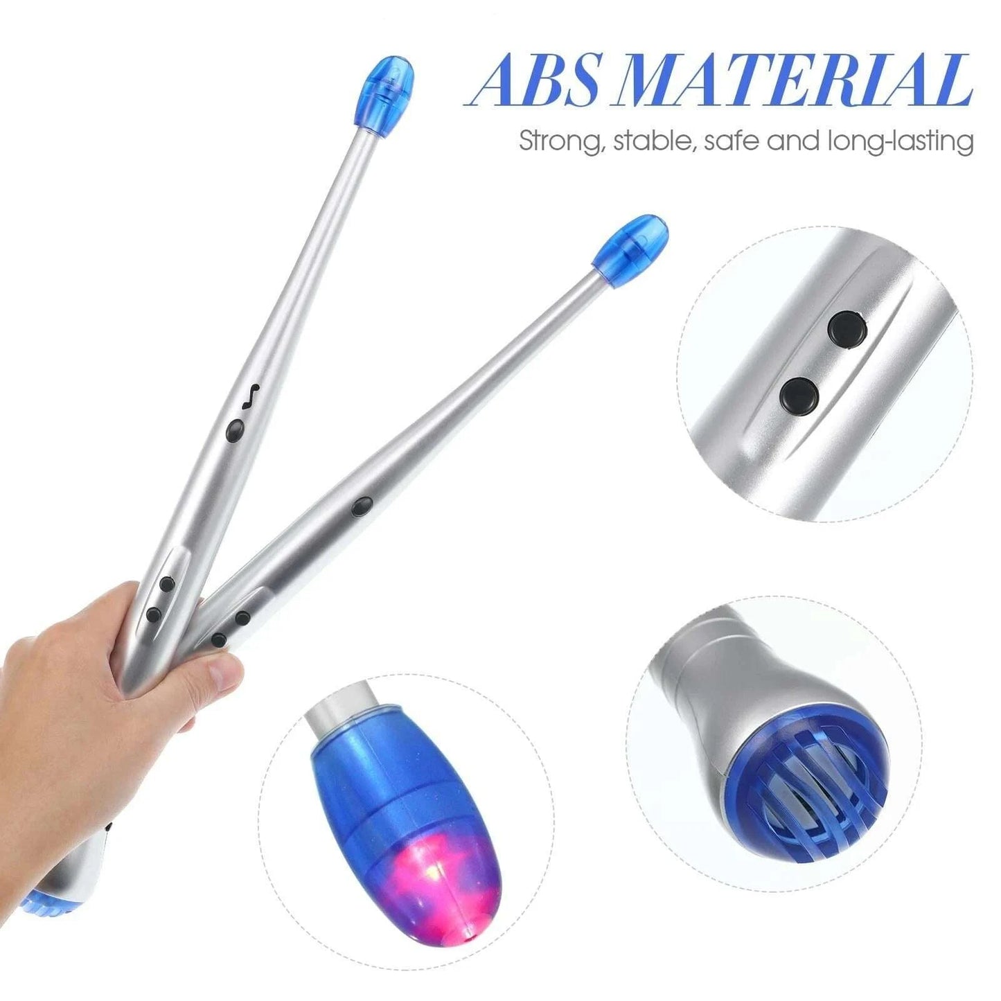 Digital Drumsticks - Motion-Activated Light-Up Drumsticks - COLO