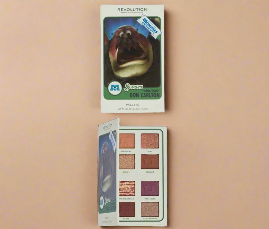 Revolution x Monsters University Don Carlton Scare Card Palette