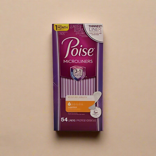 Poise Microliners Regular Length #1 Lightest Regular Absorbency Pantiliners E16E