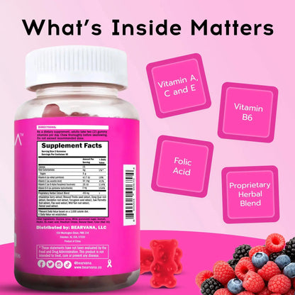 BEARVANA Breast Gummies for Women Support Organic Balance and Confidence