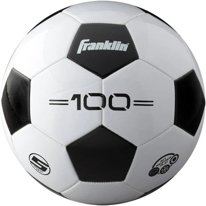 Franklin Sports Size 5 Soccer Ball – Official Size, Durable PVC, All-Weather Indoor/Outdoor Training Ball for Ages 12+